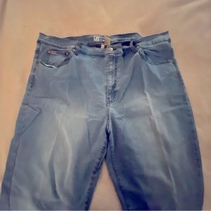 DG2 Diane Gilman Medium Wash Bootcut Jeans Size 20W Stretchy Stretch